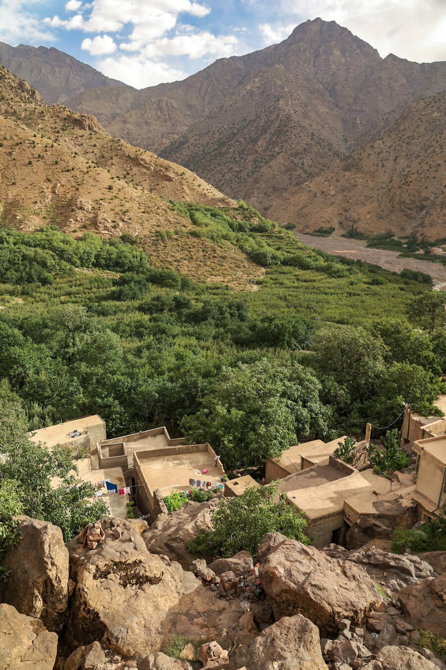 The village of Aroumd in the Atlas Mountains of Morocco - a popular destination to visit on a tour or travel itinerary of Morocco.