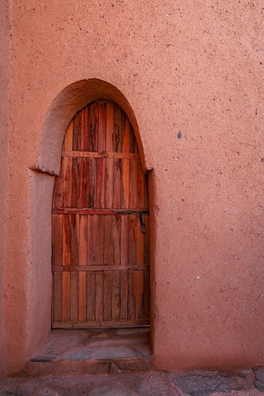 A door in a restored Kasbah in Central Morocco.