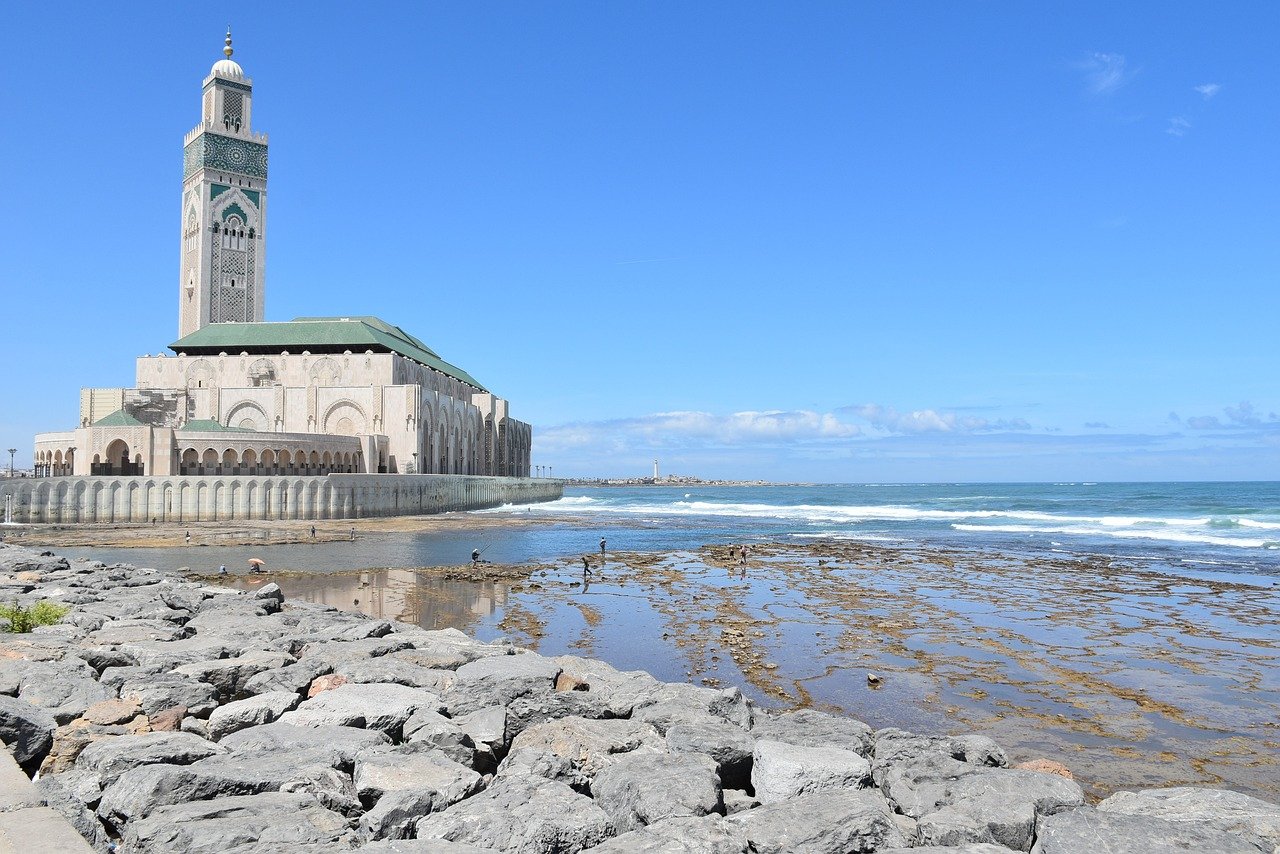 The Hassan II Mosque in Casablanca on the Atlantic Coast - one of the top things to do on a North Morocco itinerary