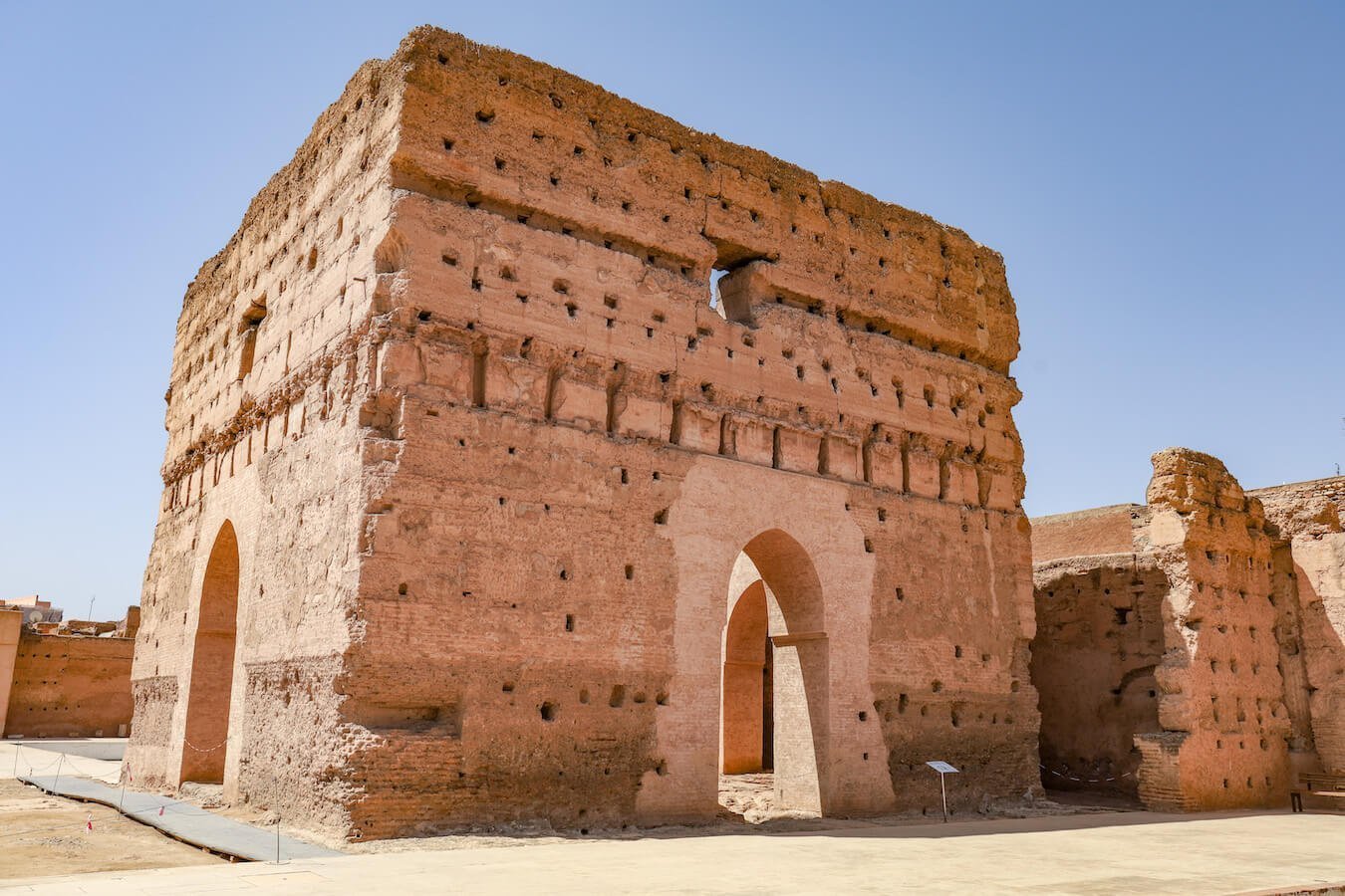 The El-Badi Palace in Marrakech is a must see on a 3 days itinerary in the red city of Morocco