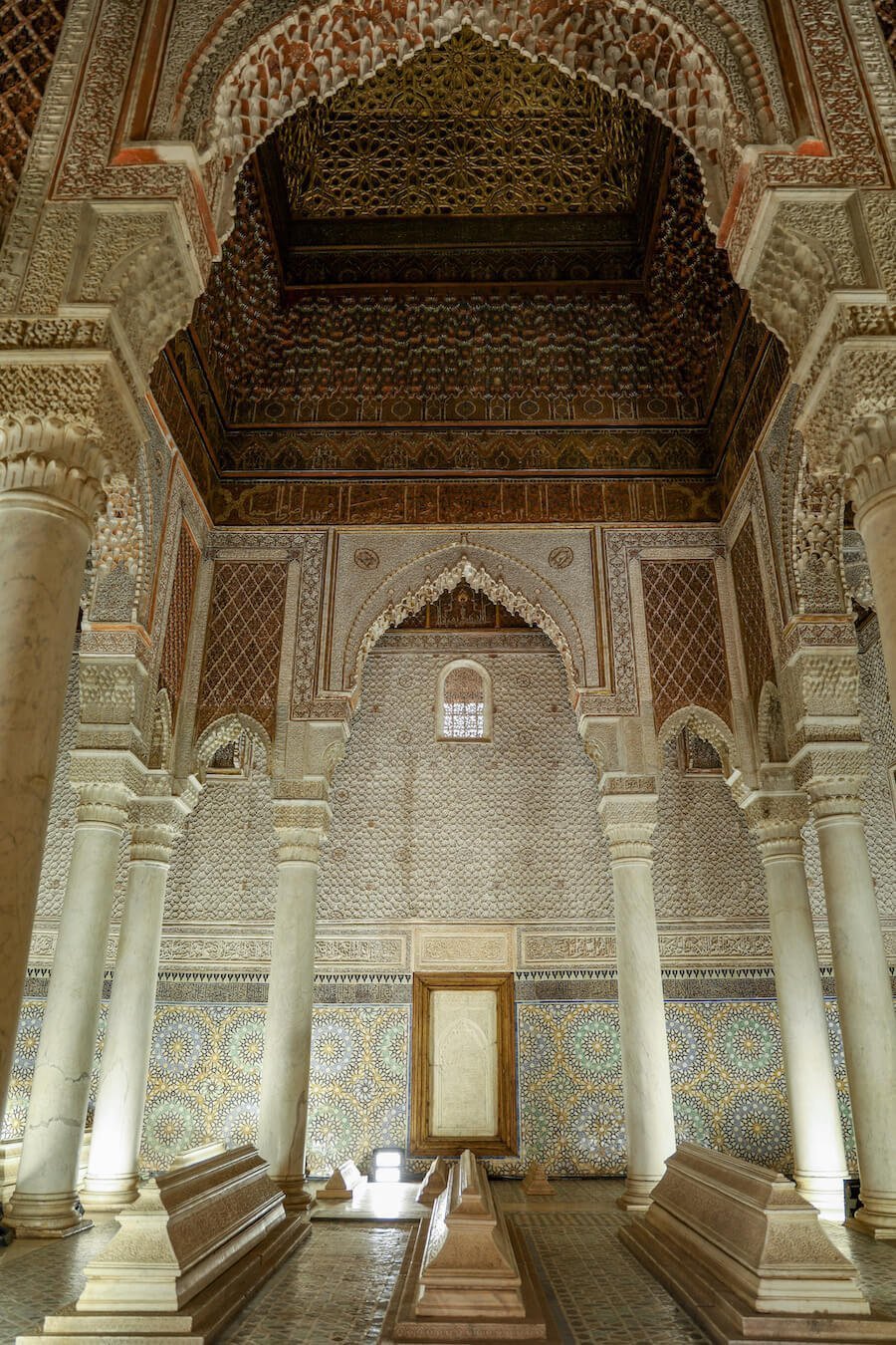 The stunning Saadian Tombs are a highlight on a 3 days itinerary in Marrakech.