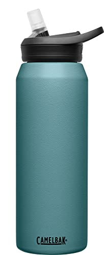 CamelBak eddy+ Water Bottle with Straw 32oz - Insulated Stainless Steel, Lagoon