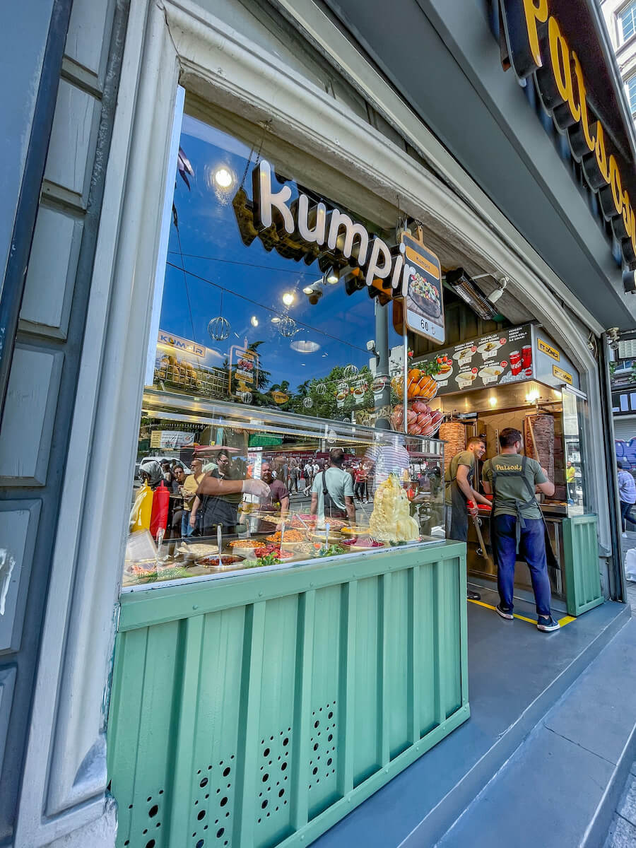 Kumpir shop on Istiklal Avenue