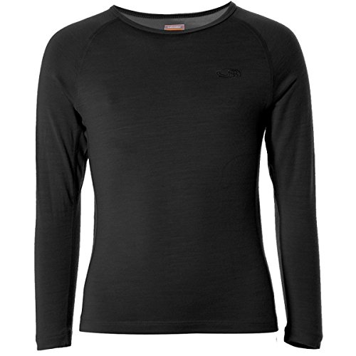 Icebreaker Boy's Crewe T-Shirt, Black, 1-2 Years