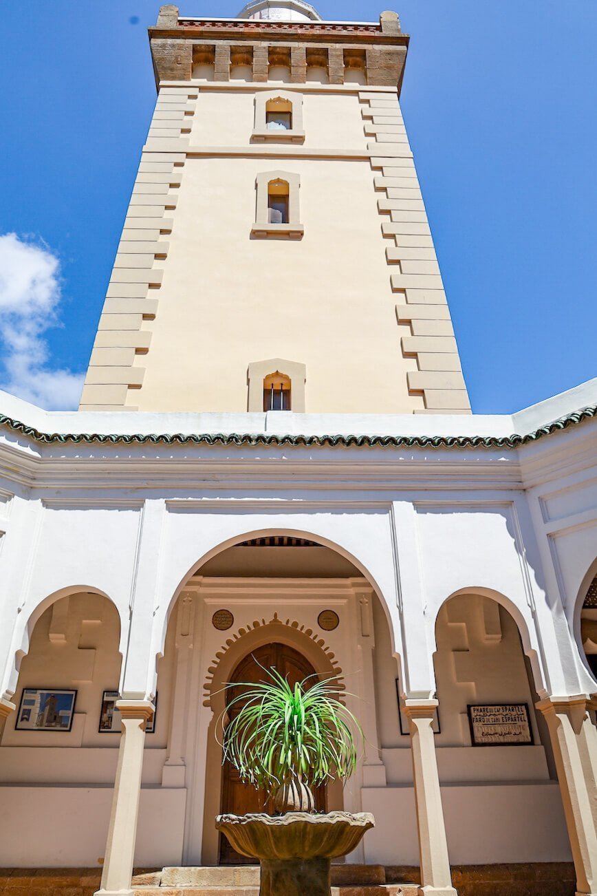 The Cape Spartel Lighthouse from below.