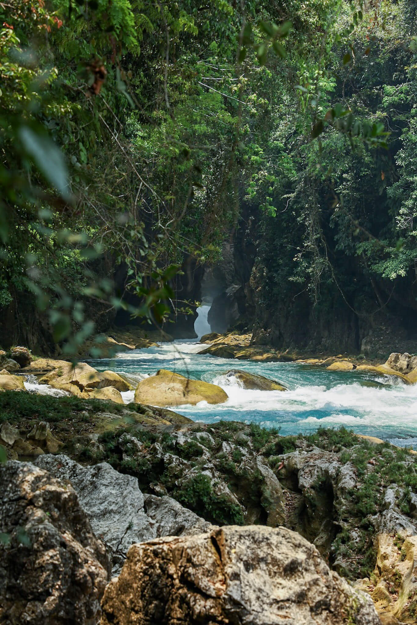La Boquilla at Agua Azul - Chiapas, Mexico