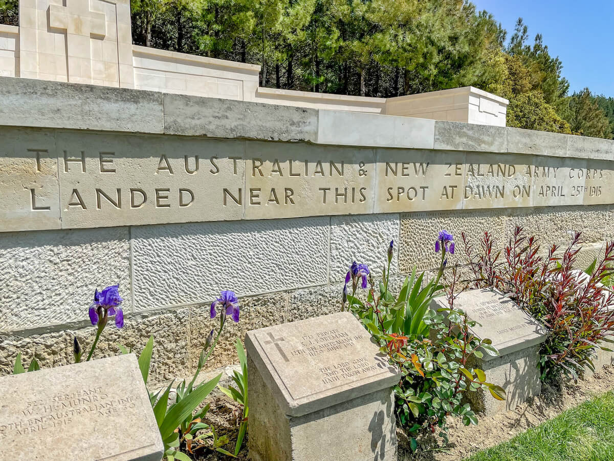 The beach cemetery at Gallipoli