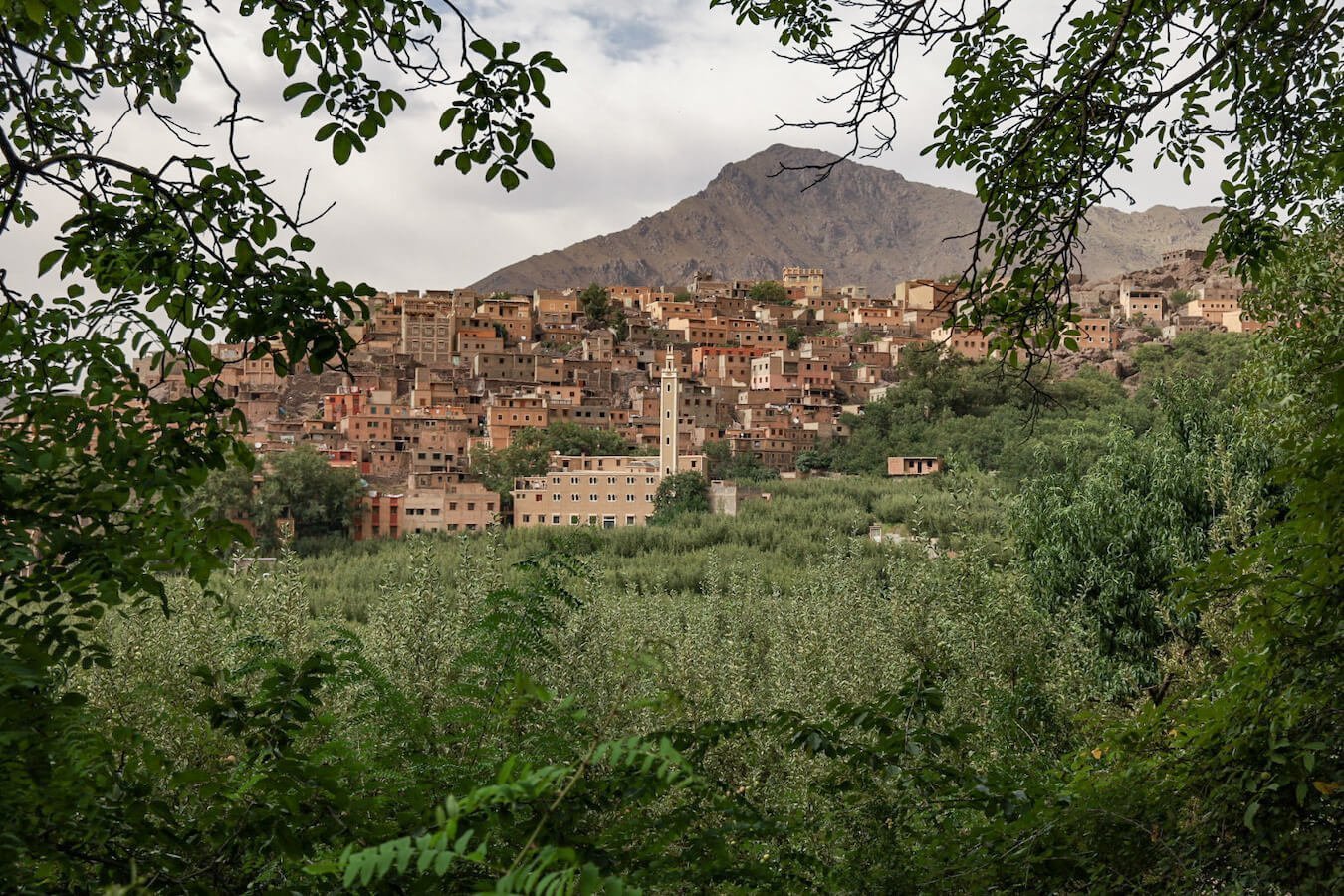 A view of Aroumd in the Atlas Mountain range in Morocco on a tour from Imlil