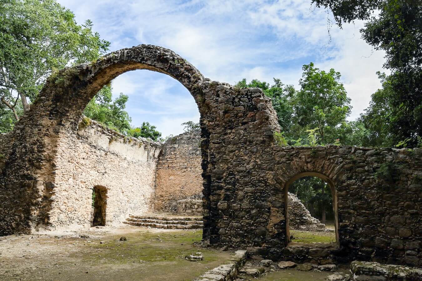 The Chapel at the Oxtankah Ruins near Chetumal - a possible day trip from Bacalar