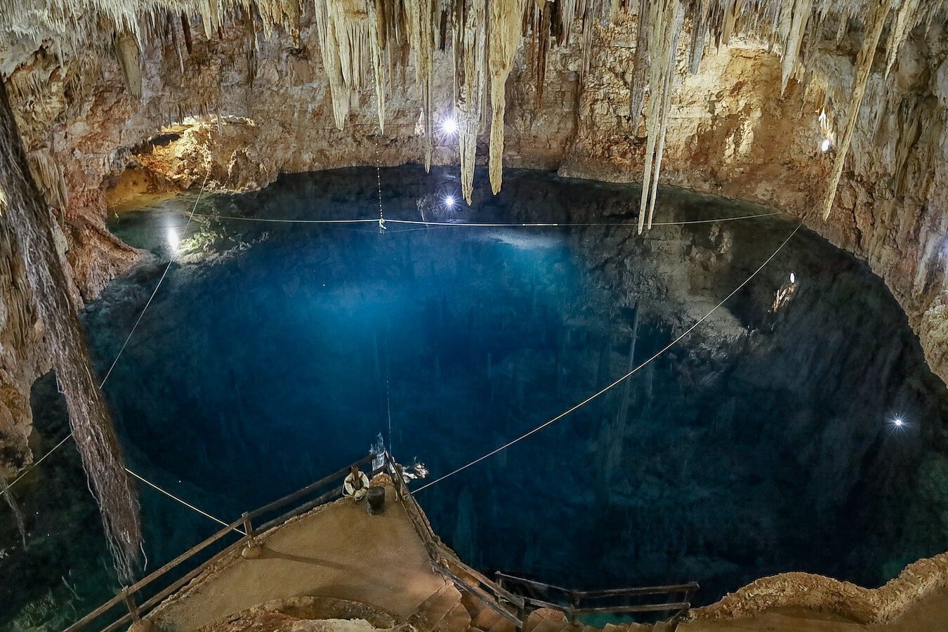 Cenote Palomitas at the Agua Dulce Adventures complex near Valladolid