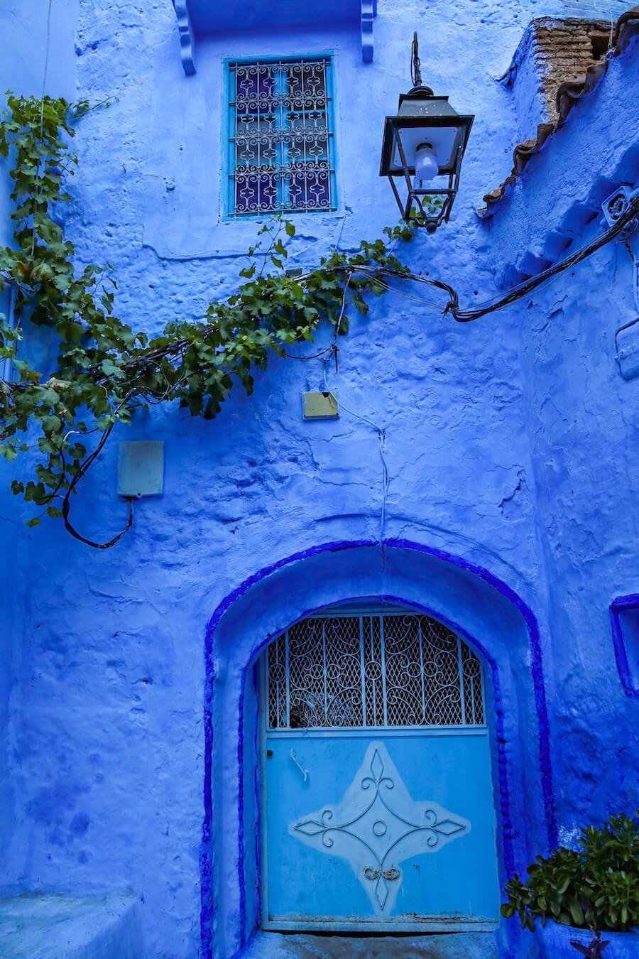 The beautiful blue streets and doors of Chefchaouen, Morocco