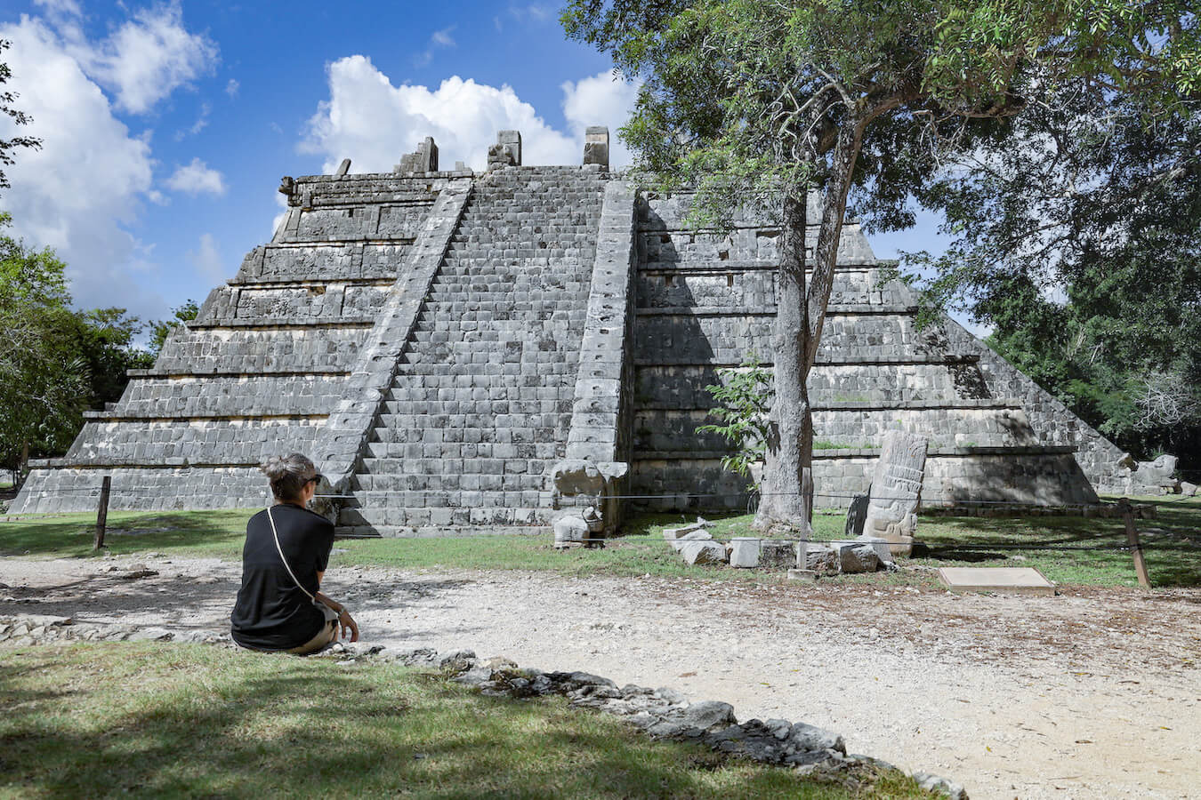 The Ossuary or High Priestess Temple at Chichén Itzá - our self-guided tour helps visitors understand this impressive structure without an organised group tour