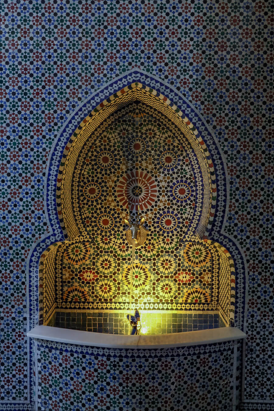 Moroccan tiles and architecture at it's finest in Fes.