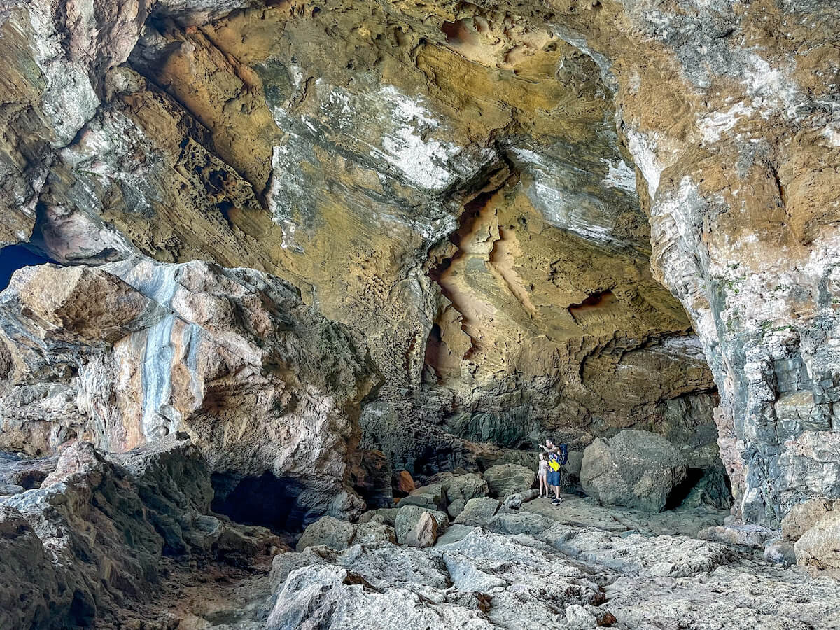 The first cavern of the Cova Tallada sea caves near Denia and Javea / Xabia