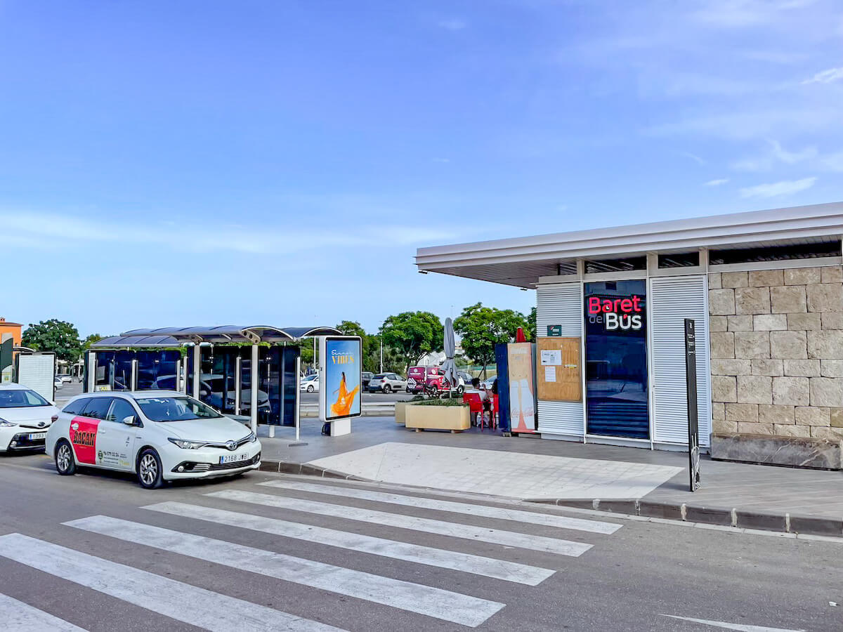 The Alsa Bus stop in Javea.