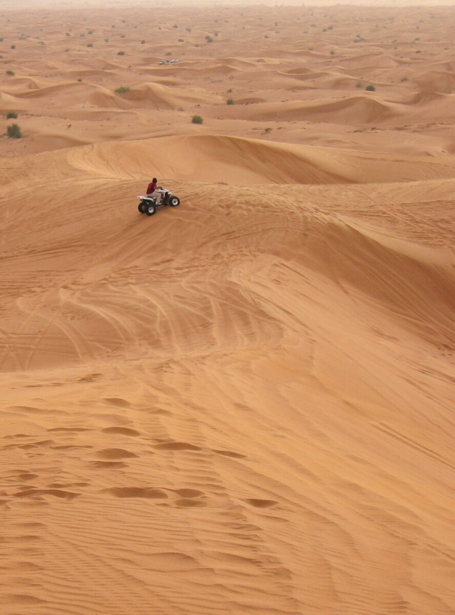 Quad bike 4x4ing in the Dubai Desert