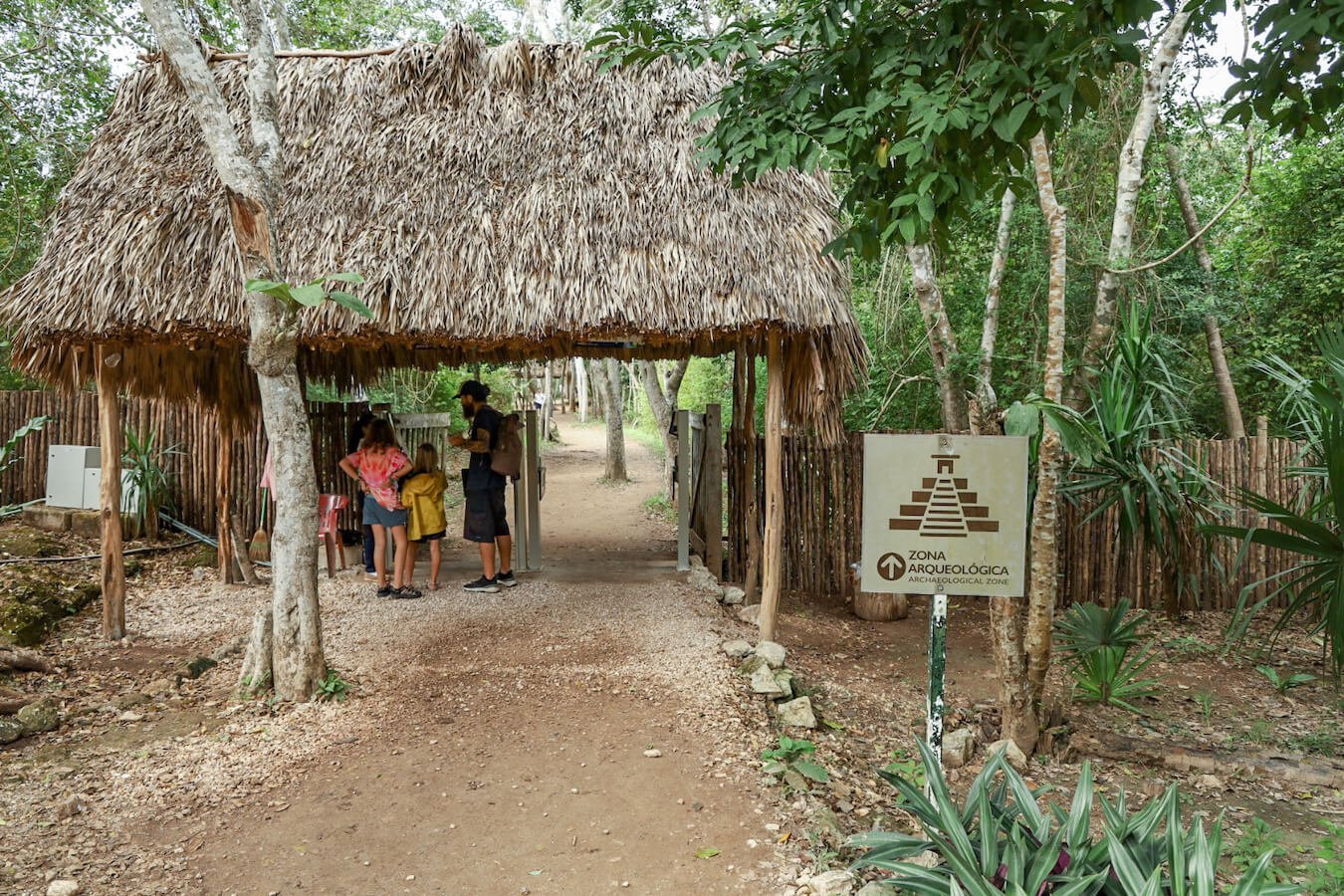 The ticket entrance to the Archeological Zone of Ek' Balam