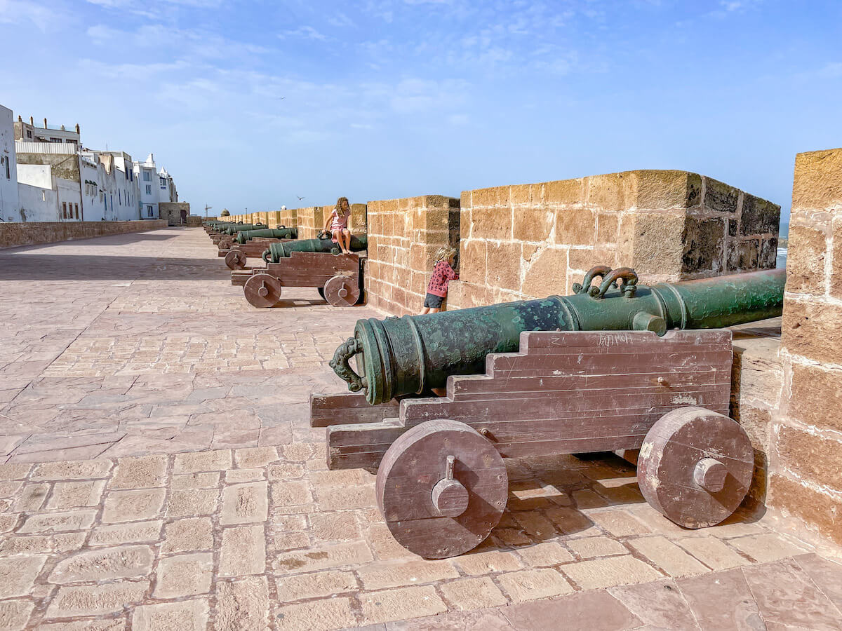 The rampart walls and canons of Essaouira at early morning when no one else is around is the best time to visit - a travel guide