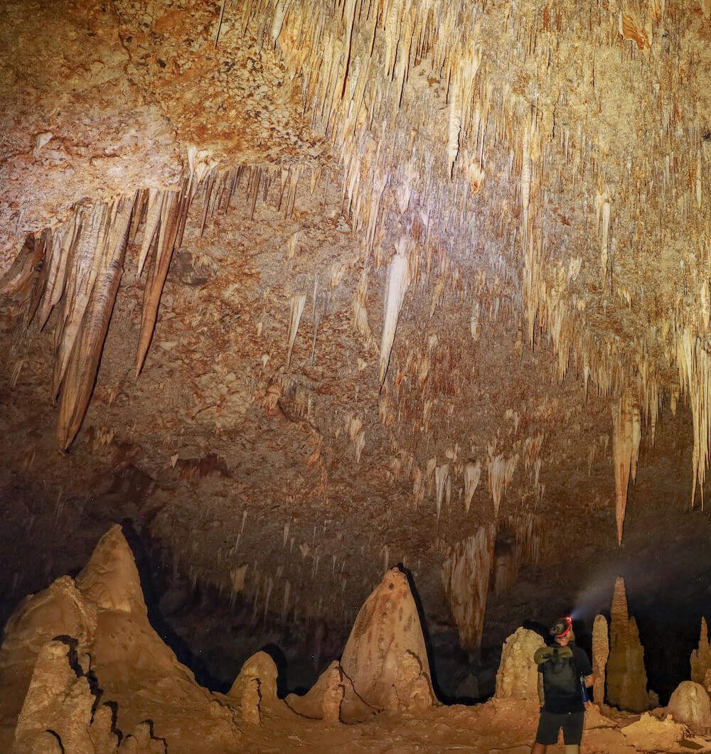 Inside Hoq cave in Socotra Island, Yemen