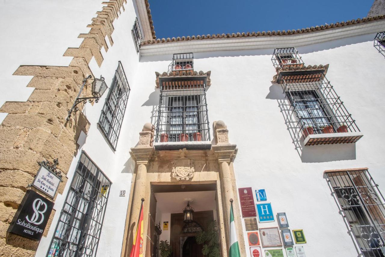 The entrance of the Soho Boutique Palacio San Gabriel hotel in the middle of Ronda - a great place to stay if you are visiting Ronda.