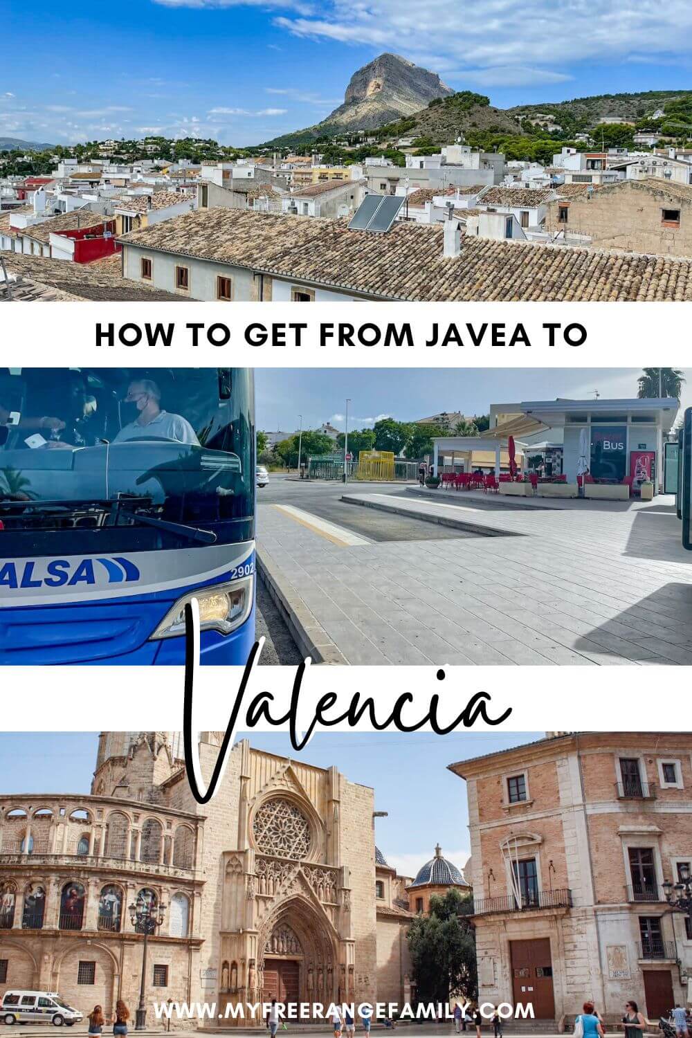 An image reminding readers to save this blog to pinterest - how to get from Javea to Valencia