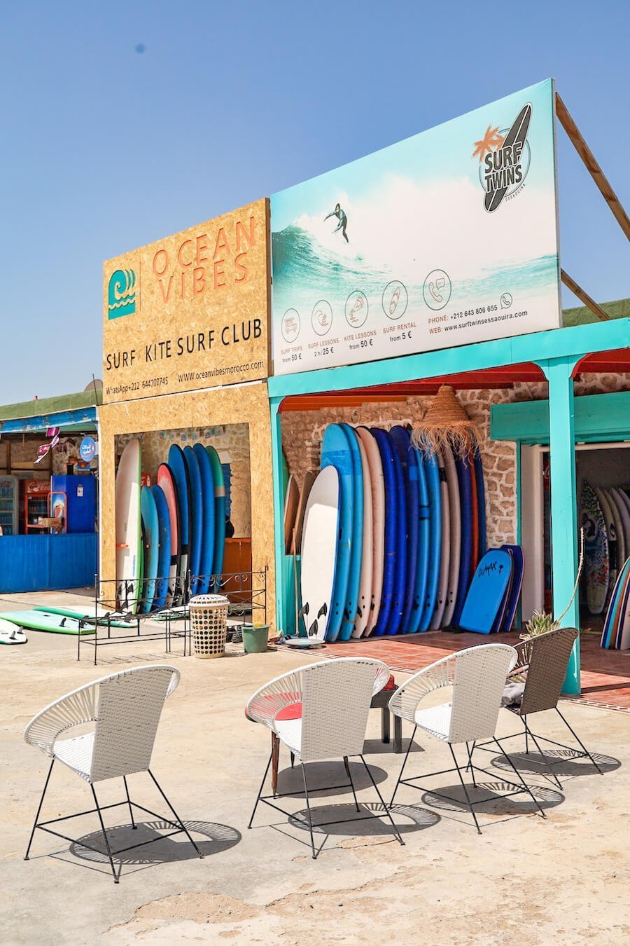 The surf schools in Sidi Kaouki beach