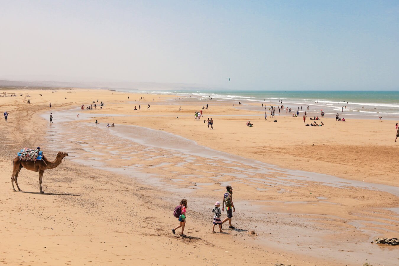 The long beach of Sidi Kaouki