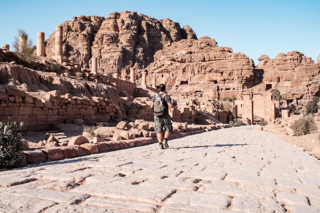 The Petra City Centre ruins - Jordan itinerary