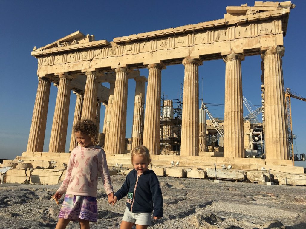 The Parthenon at the Acropolis in Athens