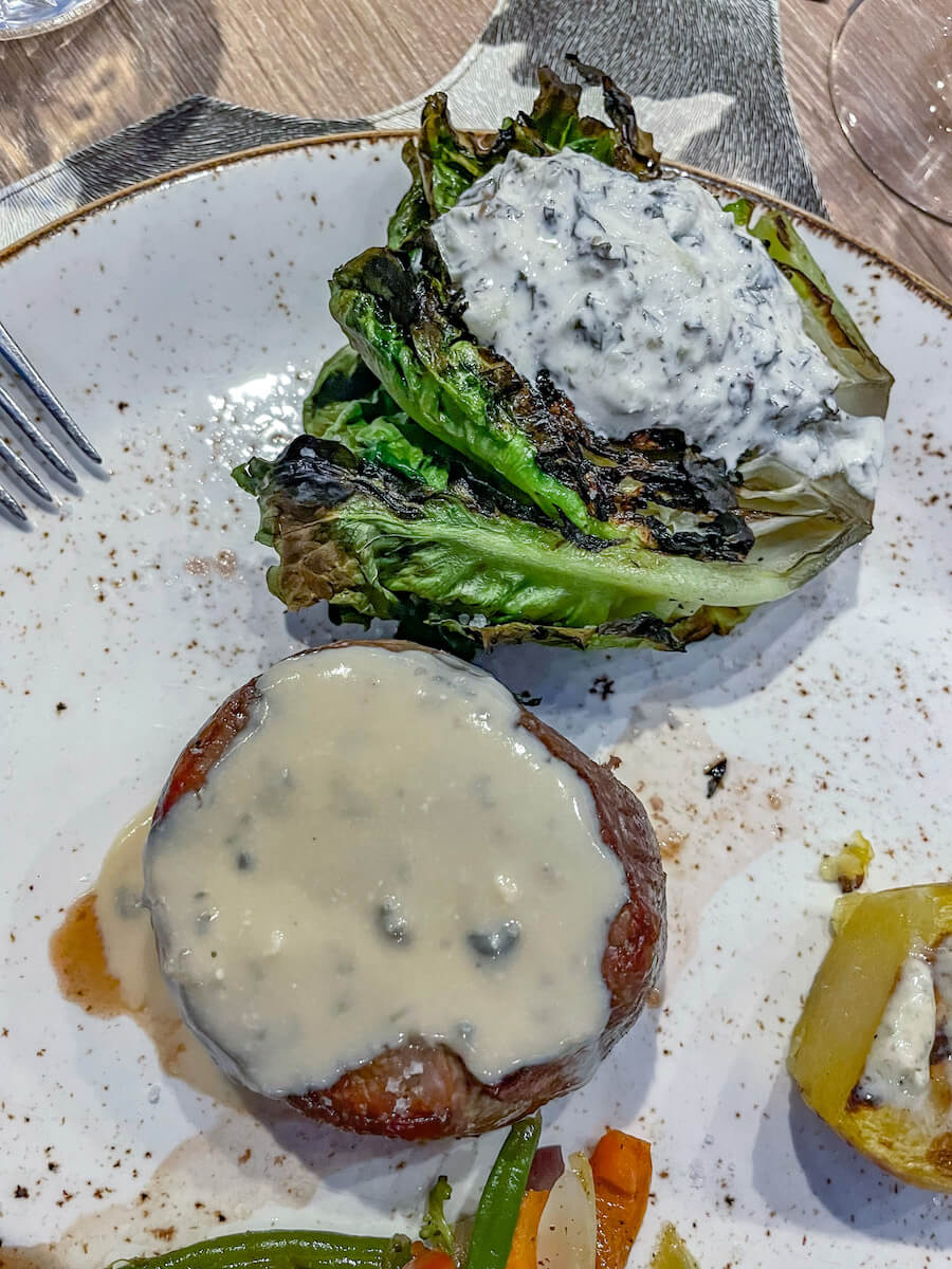 A steak served at El Gaucho Restaurant in Javea (Xabia)