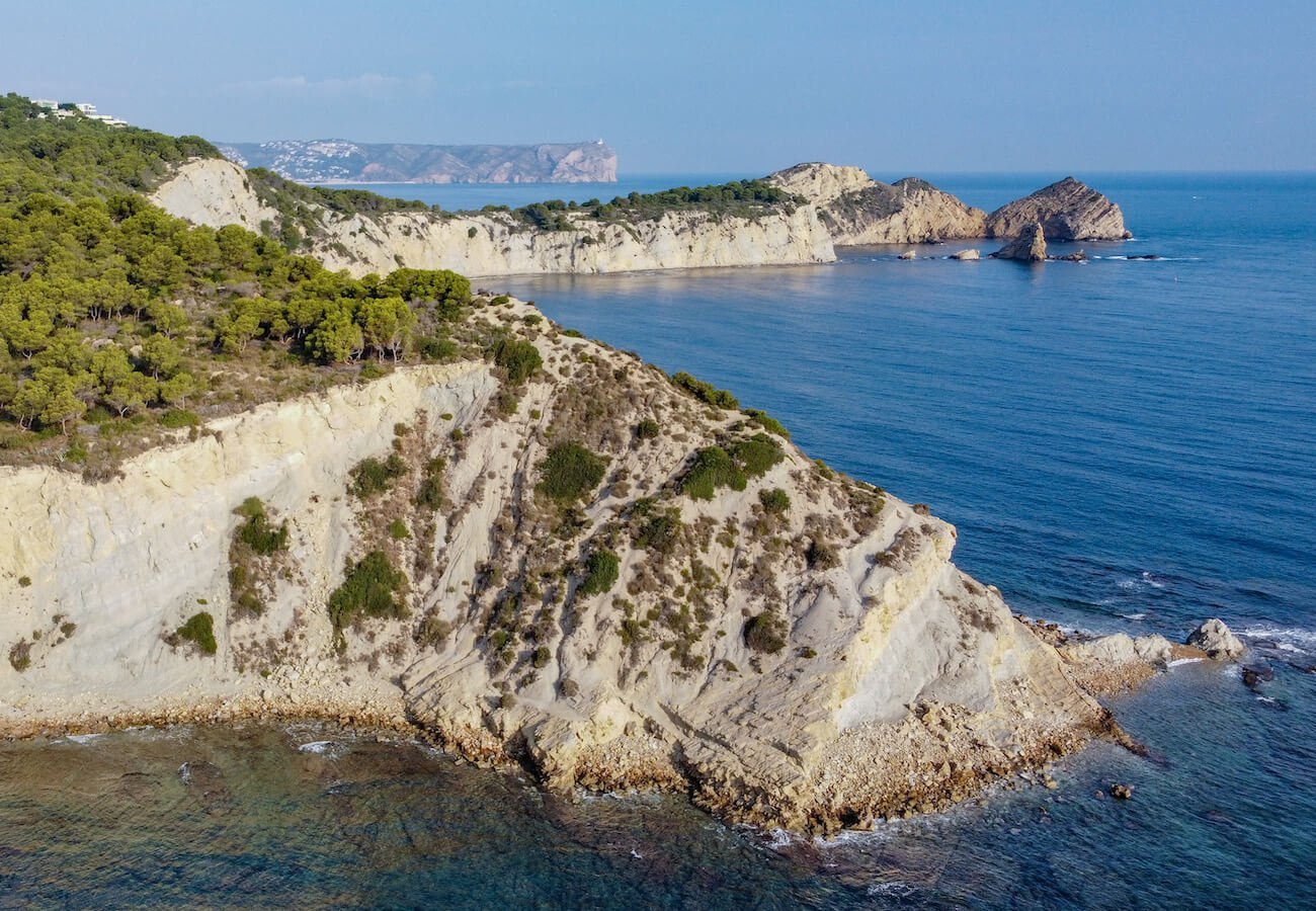 The Cap Prim in Javea (aka Xabia) as seen from a drone - a holiday travel guide.