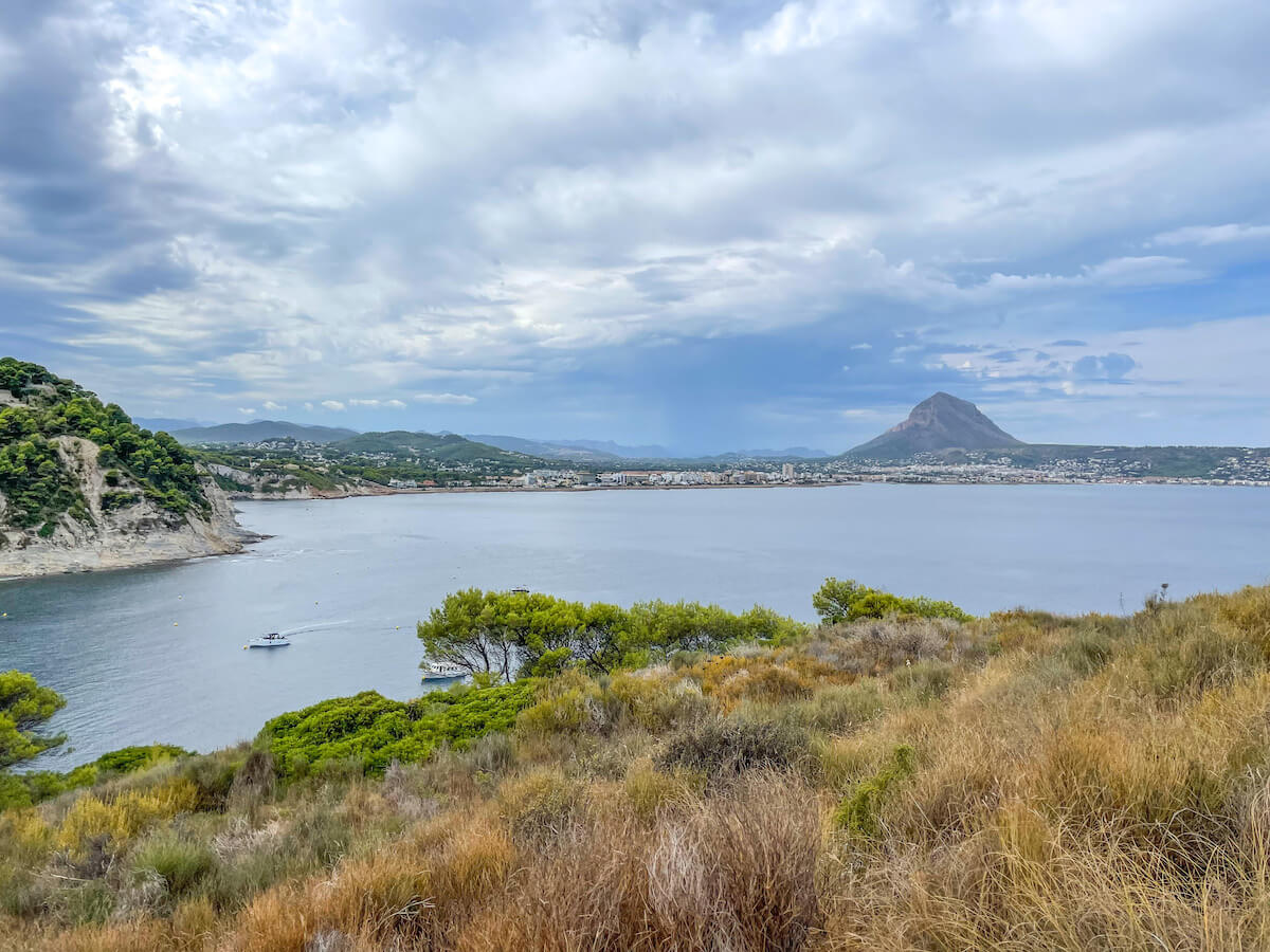 Javea and the Arenal as seen from Cap Prim on a cloudy day - a full guide to Javea