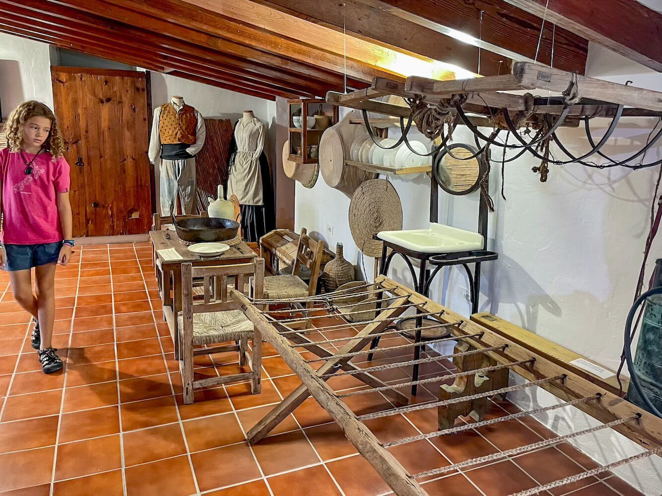 A child walks through the Museum in Xabia Historic Centre