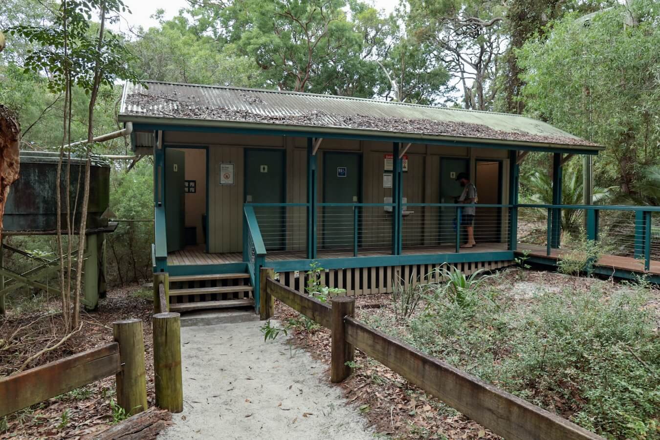 The bathrooms at Lake Wabby, K'gari