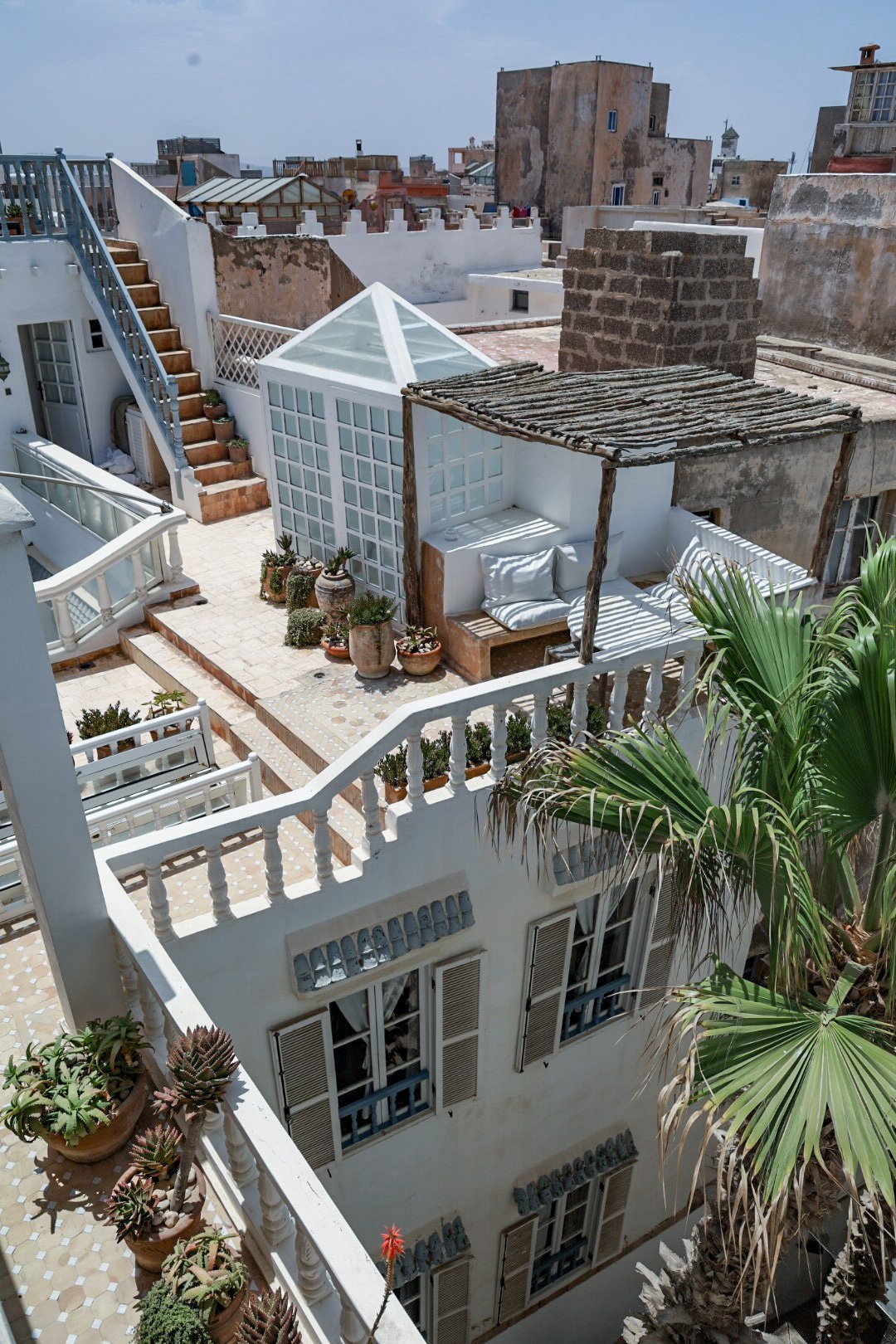 Rooftop views from the Baladin Riad