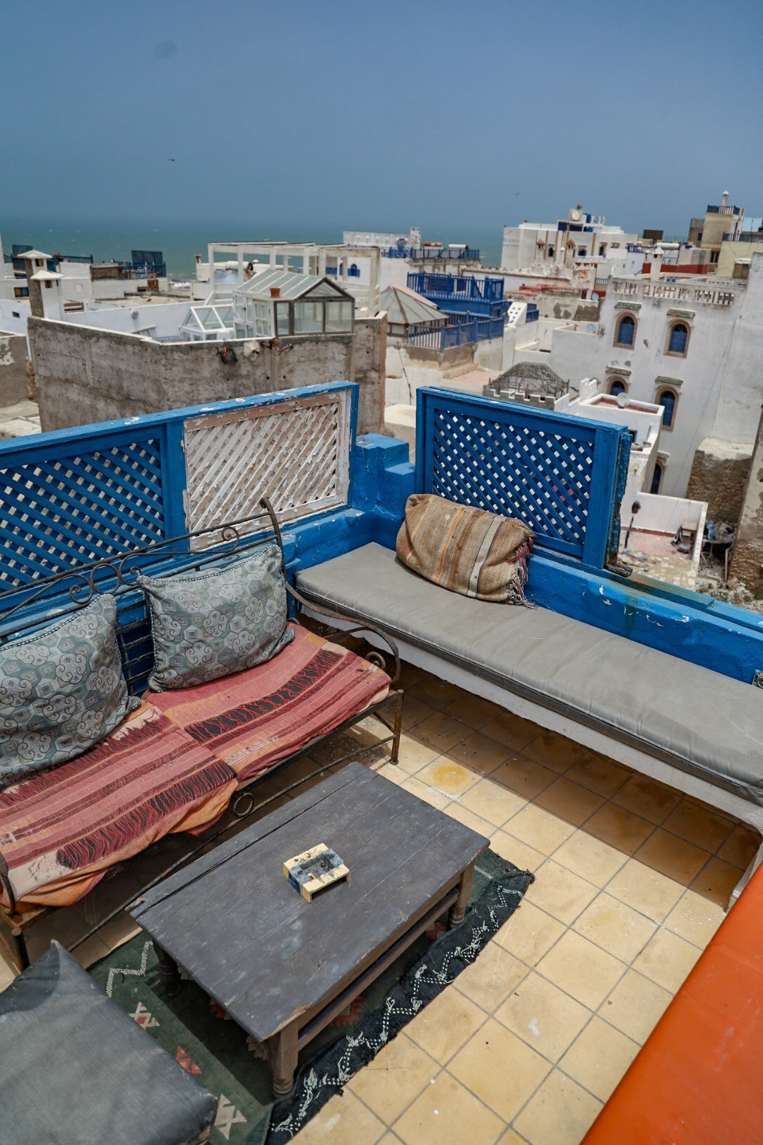 The rooftop terrace from Chill Art Hostel