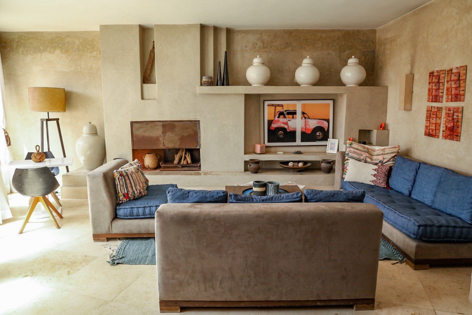 The living area in Riad Dar Maya