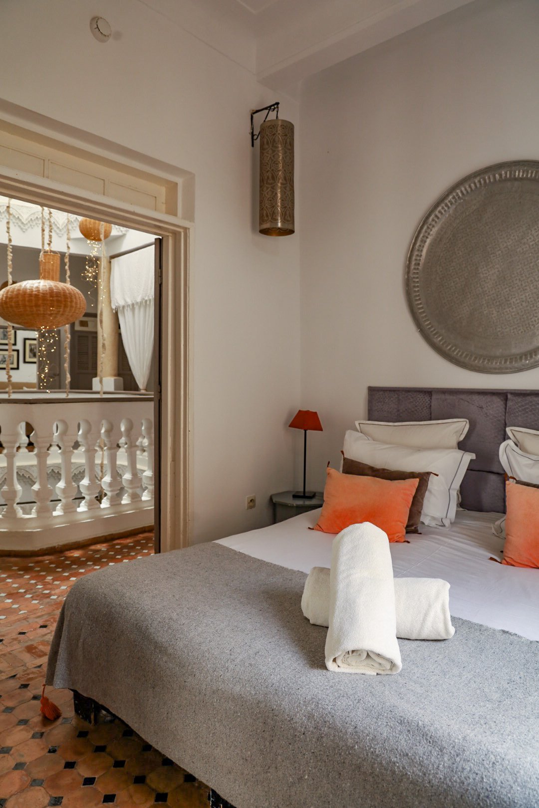 The bedroom in Lyon Mogador in Essaouira