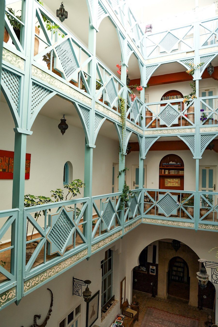 Terraces of Ryad Watier in Essaouira
