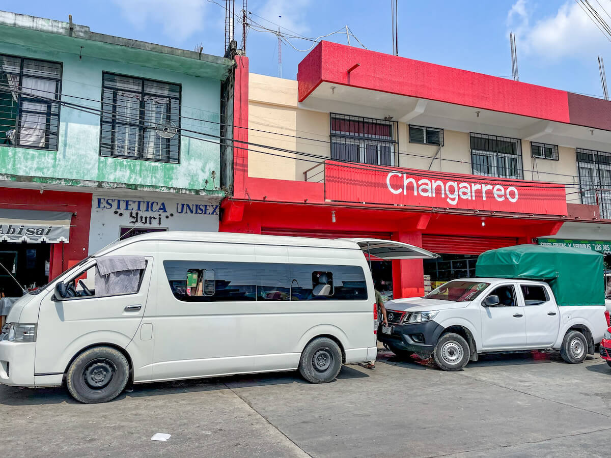 Shared collective van, pick up location from Palenque to Roberto Barrios Waterfalls