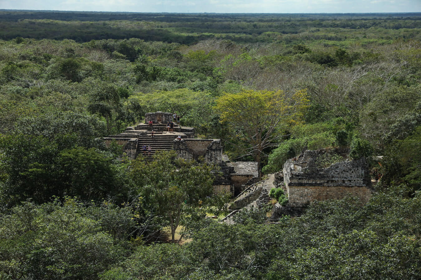 The ruins of Ek' Balam among the jungle near to Valladolid.