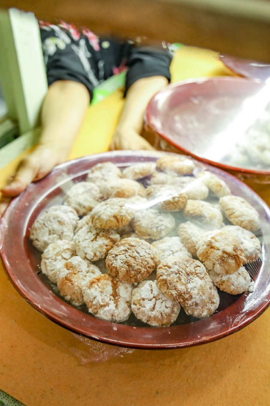 The delicious almond and coconut biscuits from a patisserie in the Essaouira medina