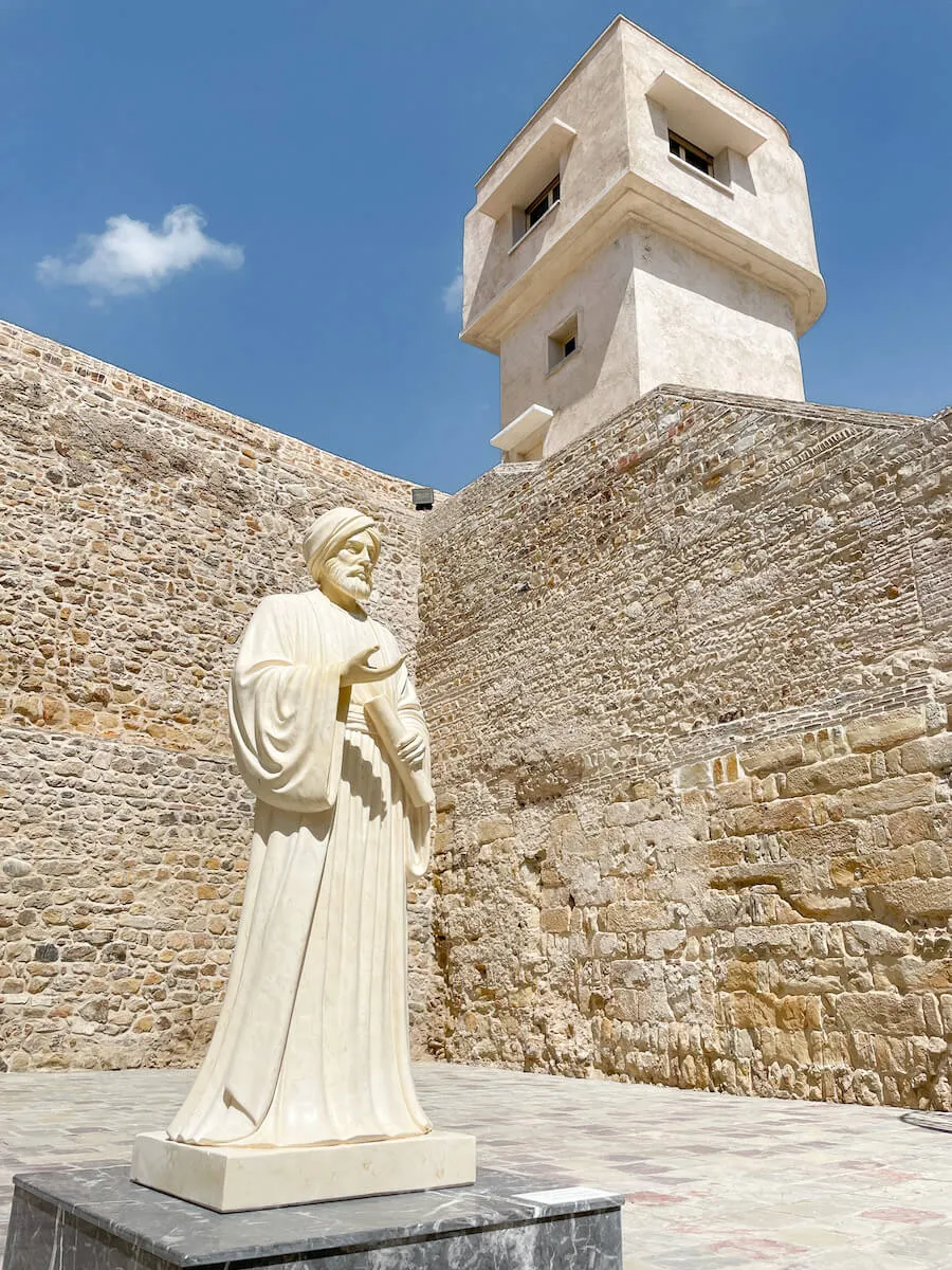The famous Ibn Battuta, explorer born in Tangier - this statue can be found in the Ibn Battuta Museum one of the top things to do on a 3 day Tangier itinerary