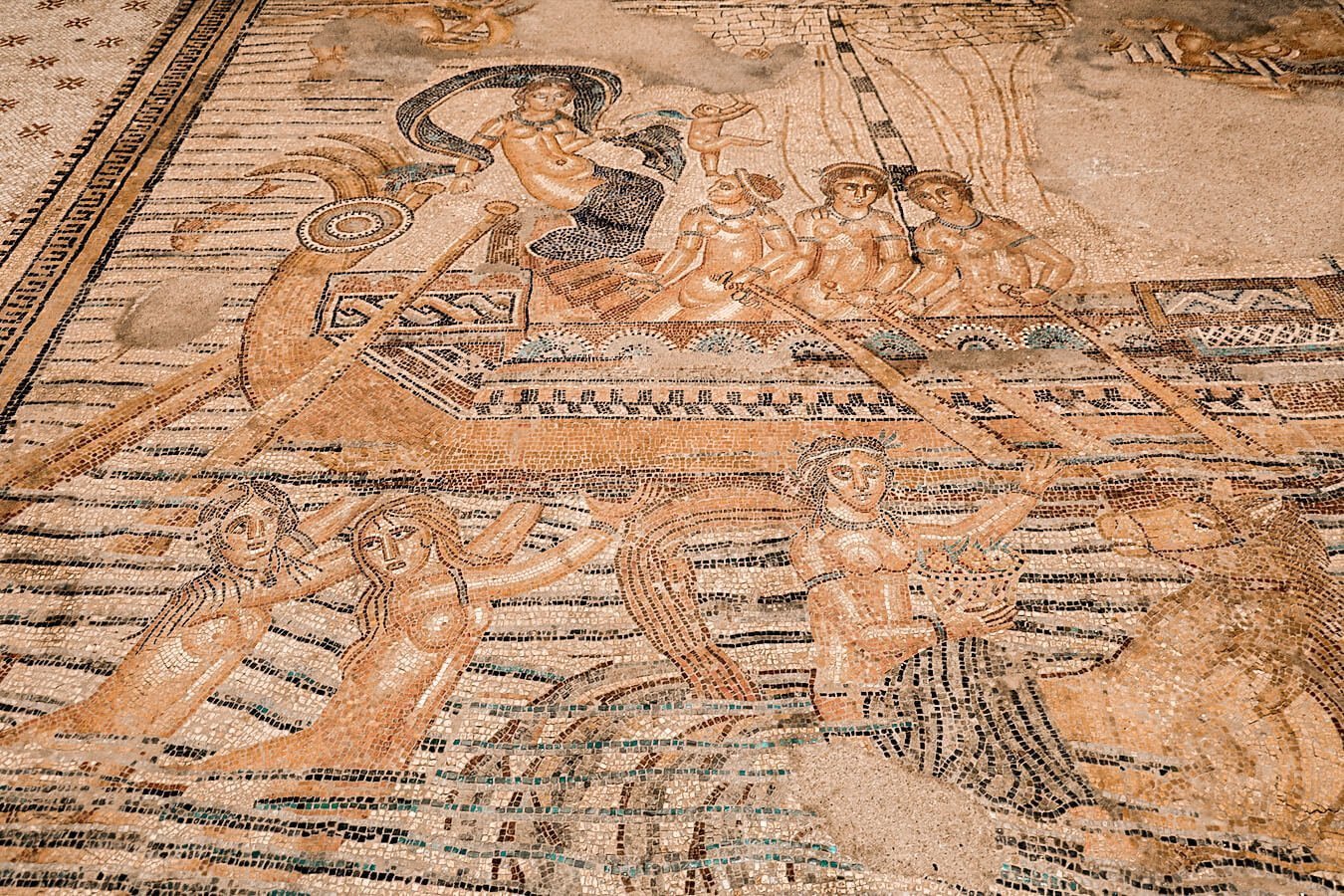 The mosaic of Venus in the Kasbah Museum in Tangier - one of the top things to do in Tangier