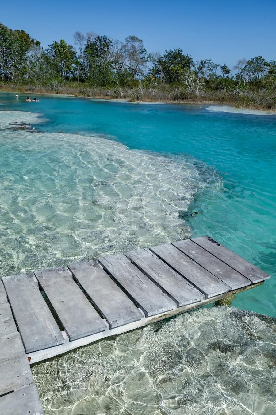 The pier at Los Rapios over the stromatolites