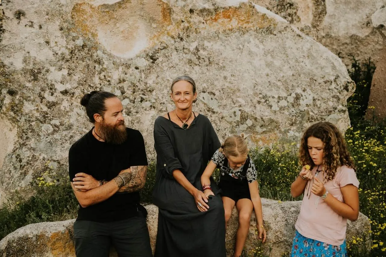 Family have a photo shoot in Cappadocia
