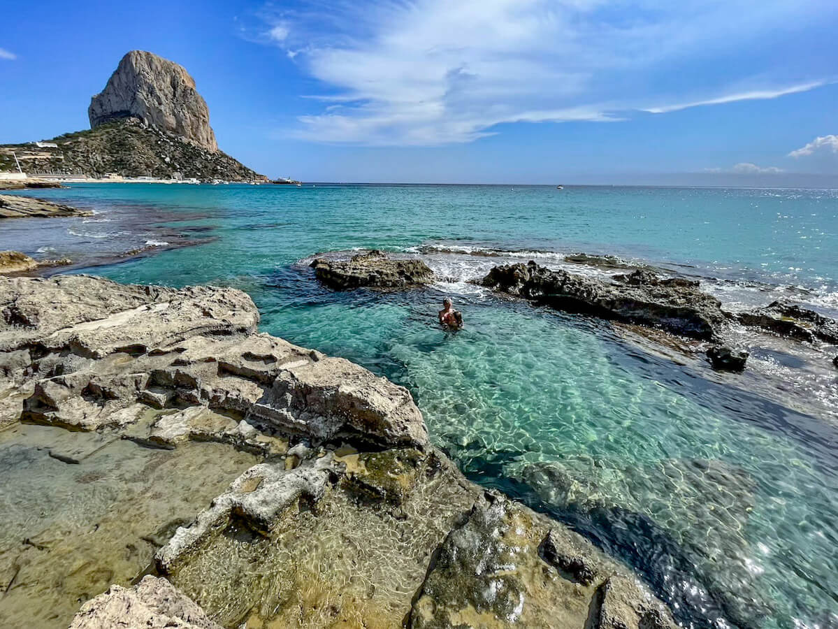 The Queen's Baths in Calpe, Costa Blanca - one of the best things to do on a day trip to Calpe