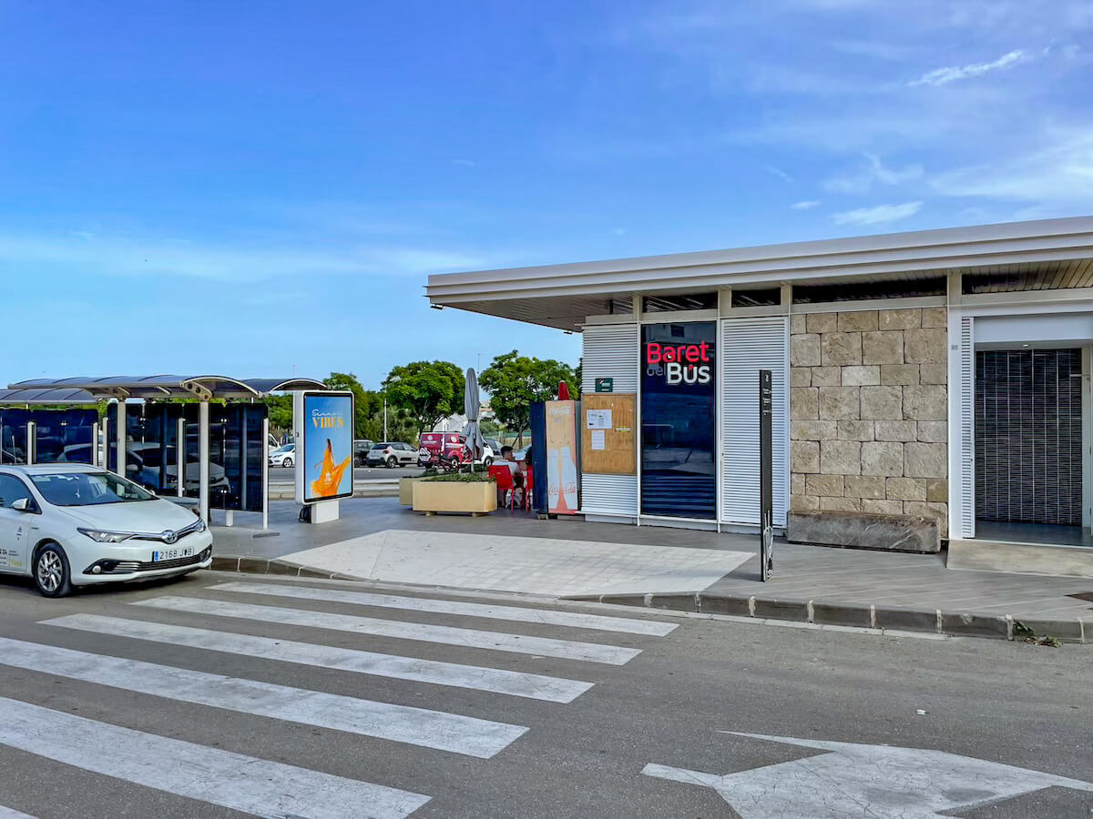 The Baret Cafe at the Alsa Bus Stop in Javea.