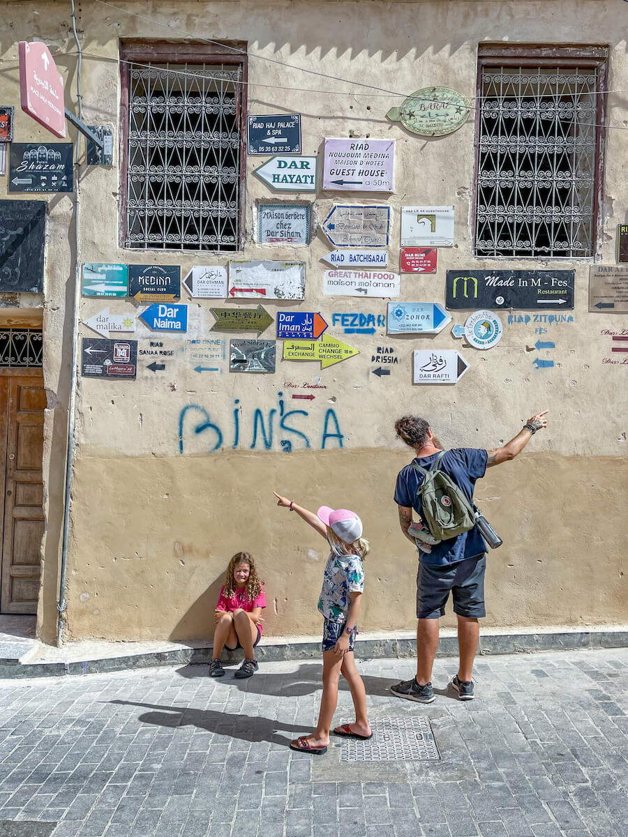 A family get lost in the Medina while visiting Fes for two days.