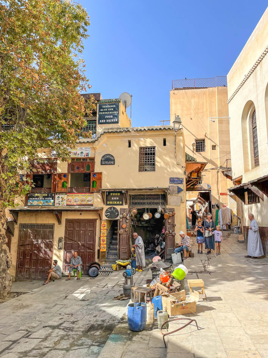 The Seffarine Square in Morocco